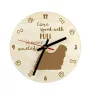 Puli, Hungarian Water Dog - clock with dog, wooden clock with engraving, personalised clock by Art-Dog