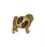 Mops, Pug, Carlin, Carlino, Doguillo - Hundebrosche in dekorativer Box, elegante vergoldete Anstecknadel, Jackenbrosche der Marke Art-Dog