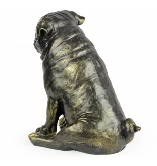 Mops, Pug, Carlin, Carlino, Doguillo - Lebensgroße Hundestatue, Figur im Maßstab 1:1, Statue für den Garten von Art-Dog