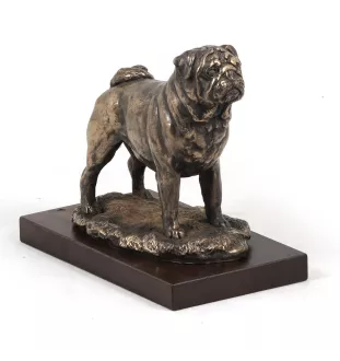 Carlin, Pug, Mops - statue de chien, figurine pour bureau, trophée pour exposition canine par la marque Art-Dog