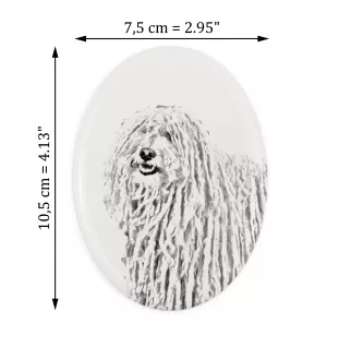 Puli płyta nagrobna ze zdjęciem psa Art-Dog
