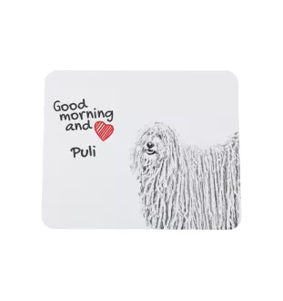 Puli, Puli Hongrois - tapis de souris personnalisé avec impression, tapis de souris personnalisé avec chien, accessoire unique pour employé de bureau de la marque Art-Dog