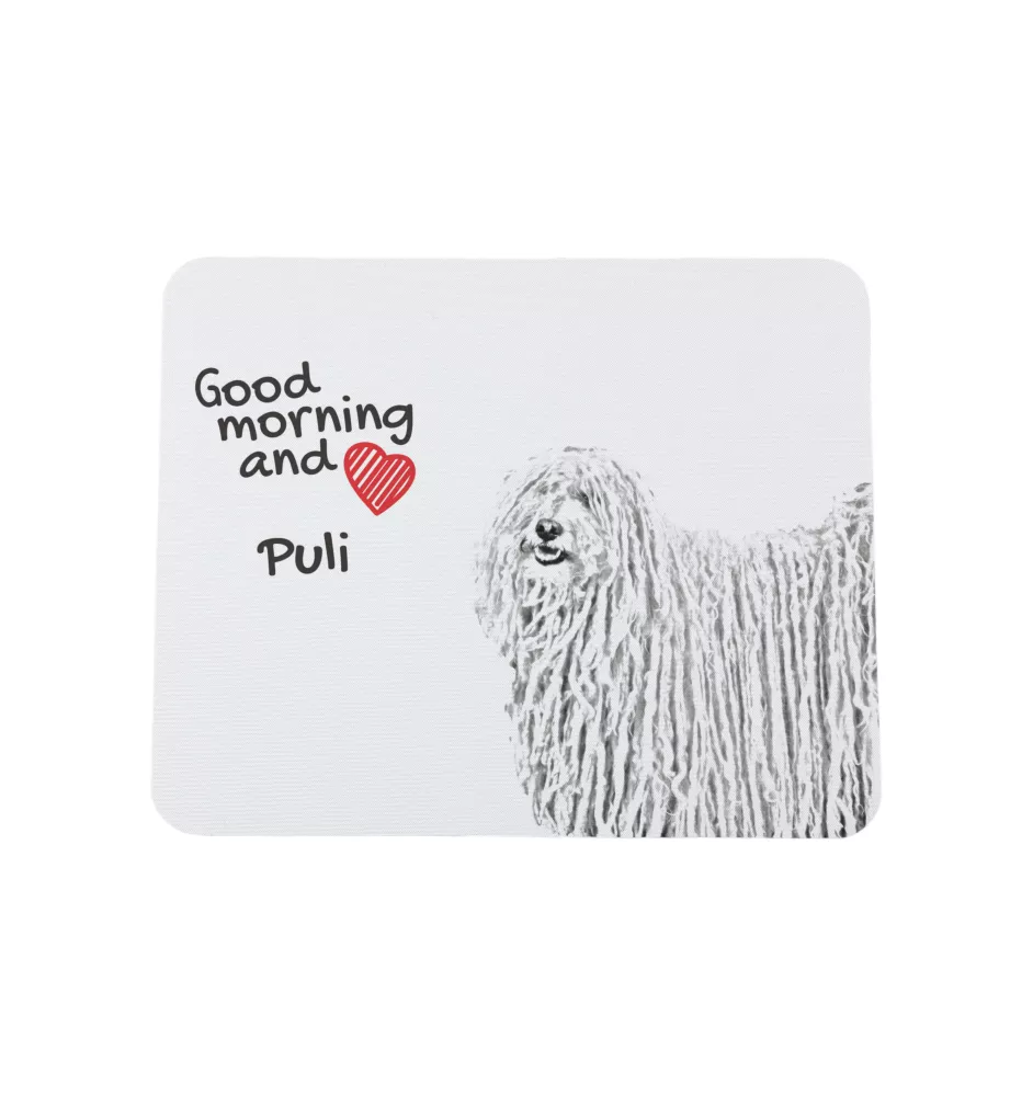 Puli, Hungarian Water Dog - mouse pad with print, personalized dog-themed mouse pad, unique gadget for an office worker by Art-Dog brand