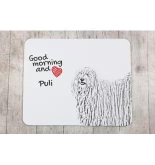 Puli - Mauspad mit Druck, personalisiertes Mauspad mit Hund, einzigartiges Gadget für Büroangestellte von Art-Dog.