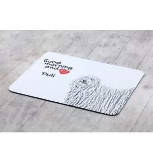 Puli - Mauspad mit Druck, personalisiertes Mauspad mit Hund, einzigartiges Gadget für Büroangestellte von Art-Dog.