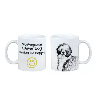 Portugiesischer Wasserhund - Tasse mit Hund, fröhliche Tasse für Hundeliebhaber, personalisiertes Geschenk der Marke Art-Dog