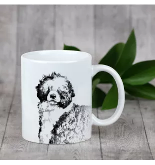 Chien d'eau portugais - tasse avec chien, une tasse joyeuse pour les amoureux des chiens, un cadeau personnalisé de la marque Art-Dog