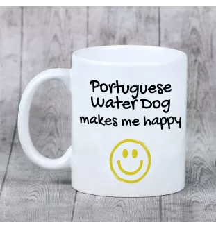 Portuguese Water Dog, Portie, PWD, Water Dog - cup with a dog, cheerful cup for a dog lover, personalized gift from the Art-Dog brand
