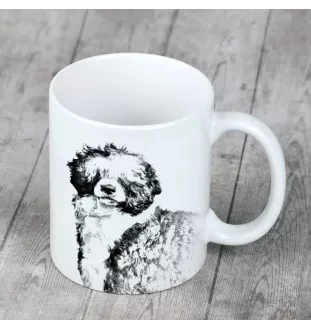 Chien d'eau portugais - tasse avec chien, une tasse joyeuse pour les amoureux des chiens, un cadeau personnalisé de la marque Art-Dog