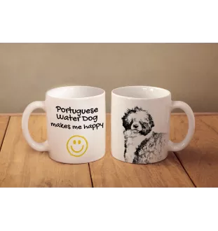 Portuguese Water Dog, Portie, PWD, Water Dog - cup with a dog, cheerful cup for a dog lover, personalized gift from the Art-Dog brand