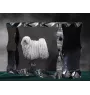 Puli - Kristall mit einem Hundebild, Glasstatuette mit einem Bild, einzigartiger Bilderrahmen der Marke Art-Dog