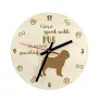 Mops, Pug, Carlin, Carlino, Doguillo - Uhr mit Hund, Holzuhr mit Gravur, personalisierte Uhr von Art-Dog