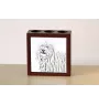 Puli - Stifthalter mit Hund, Schreibtischorganizer mit Aufdruck, personalisierte Schreibtischdekoration der Marke Art-Dog
