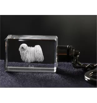 Puli - Schlüsselanhänger aus Kristall mit Hundefoto, beleuchteter Schlüsselanhänger, einzigartiges Geschenk der Marke Art-Dog