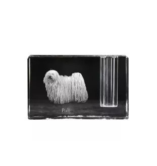 Puli penholder kryształowy z psem Art-Dog