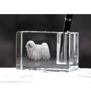 Puli penholder kryształowy z psem Art-Dog