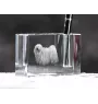 Puli, Puli Hongrois - Porte-stylos, organiseur en cristal avec photo de chien, décoration de bureau unique par la marque Art-Dog