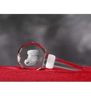 Puli, Puli Hongrois - Bouchon de bouteille en cristal, bouchon de vin unique avec photo, cadeau personnalisé pour sommelier par la marque Art-Dog