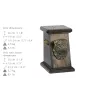 Pug - urn for dog ashes, elegant urn with a statue, commemorative urn with a bust of a dog by Art-Dog brand