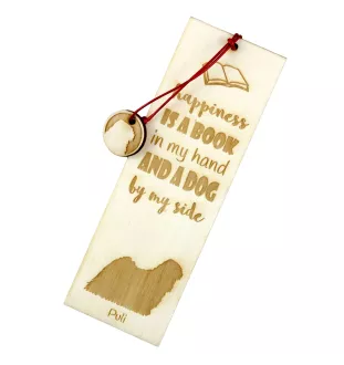 Puli - Lesezeichen mit Hund, personalisiertes Lesezeichen, Hundeaccessoire für Leser der Marke Art-Dog