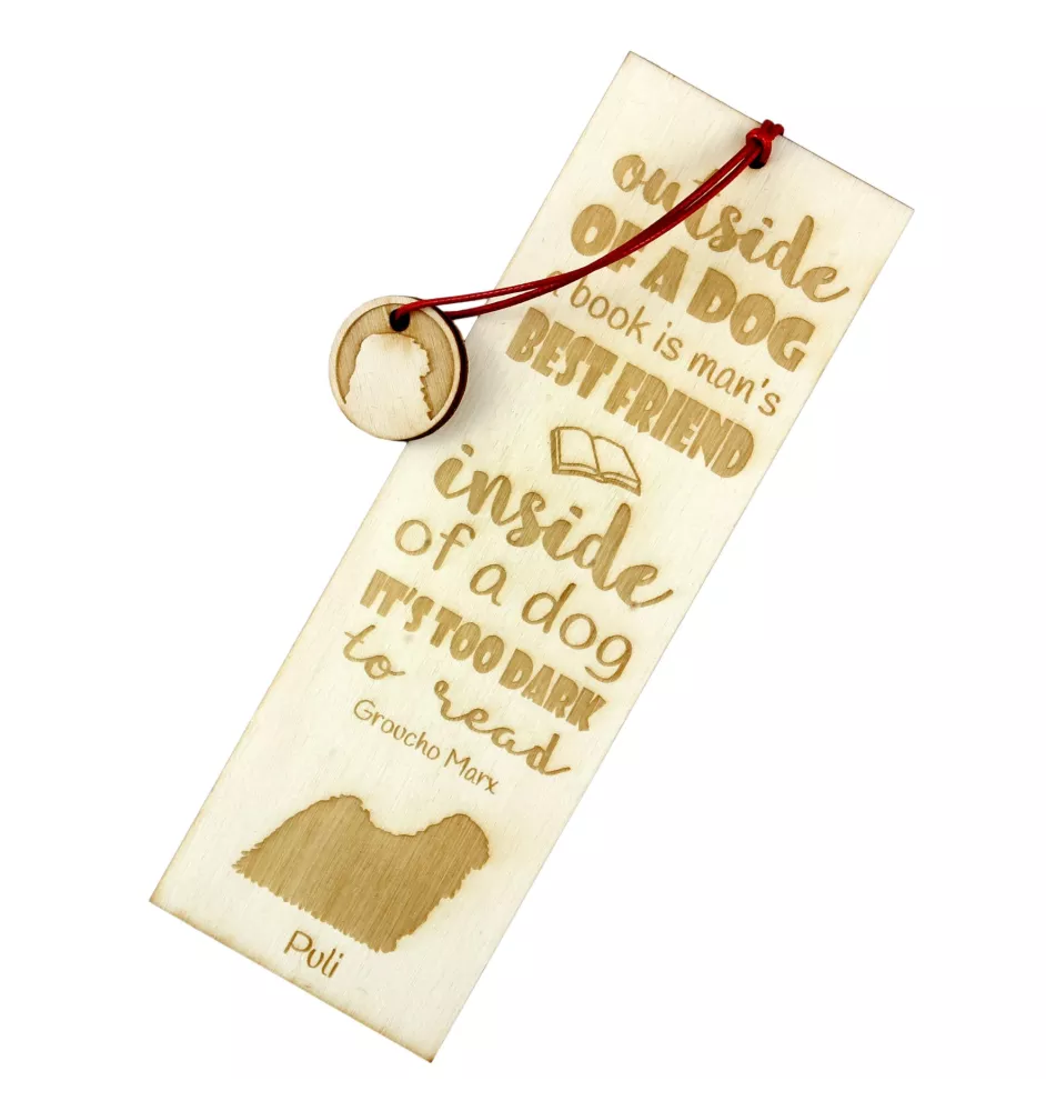 Puli, Puli Hongrois - marque-page pour livre avec chien, marque-page personnalisé, cadeau pour les amateurs de livres de la marque Art-Dog