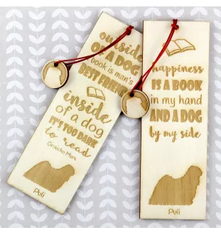 Puli - Lesezeichen mit Hund, personalisiertes Lesezeichen, Geschenk für Bücherwurm von der Marke Art-Dog
