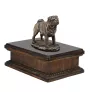 Carlin, Pug, Mops I - urne pour cendres de chien, urne personnalisée avec une statuette, urne en bois avec un chien de la marque Art-Dog