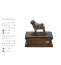 Mops, Pug, Carlin, Carlino, Doguillo I urne in Hundeasche, personalisierte Urne mit Statue, Holzurne mit Hund von Art-Dog