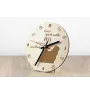 Puli, Hungarian Water Dog - clock with a dog, wooden clock, wall clock for dog lovers, clock for desk and shelf, Art-Dog