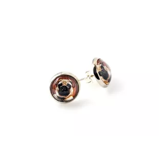 Pug - earrings your photo handmade, own photo, jewelry from the Art.-Dog brand