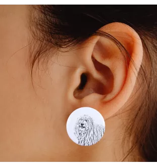 Puli, Hungarian Water Dog - unique dog earrings, your pet on a keychain, Art-Dog's own brand