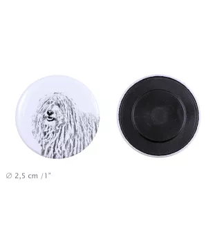 Puli, Hungarian Water Dog - magnet with a dog's pupil, exceptionally light, strong magnet, handmade product by the Art-Dog brand