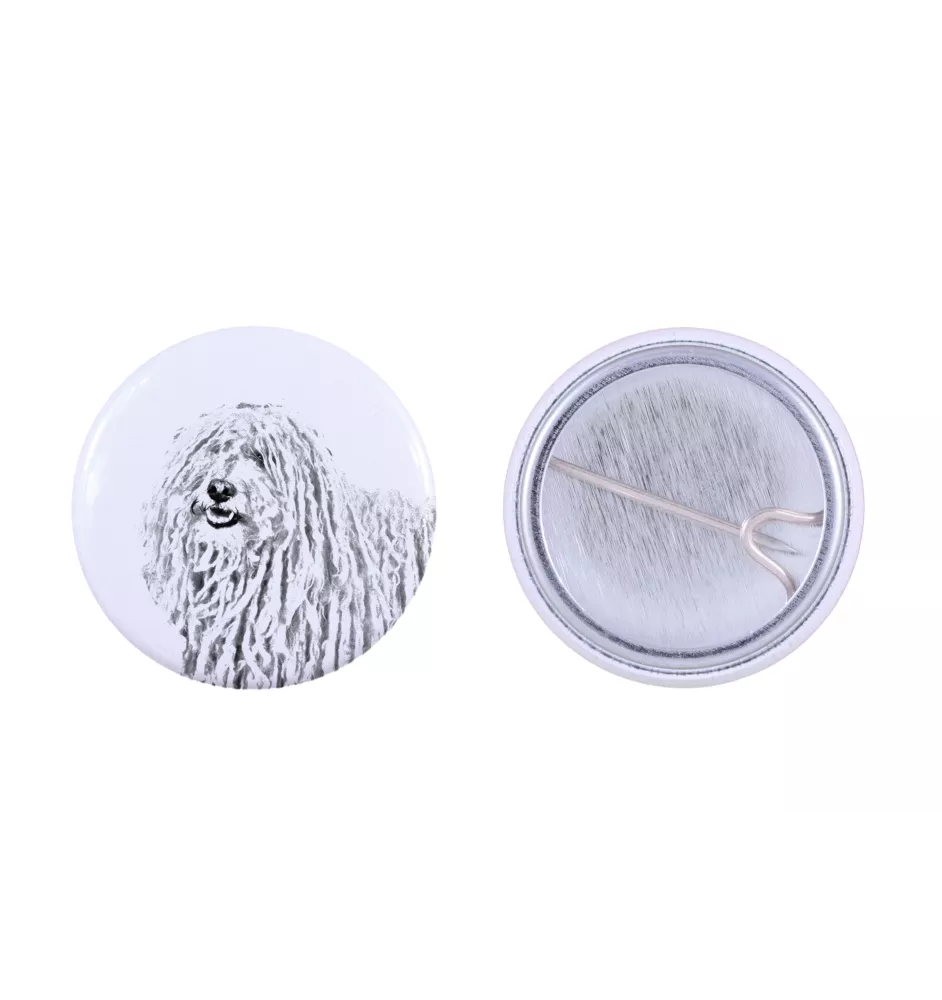 Puli, Puli Hongrois - badge avec votre chien, ajoutez votre propre photo, marque Art-Dog