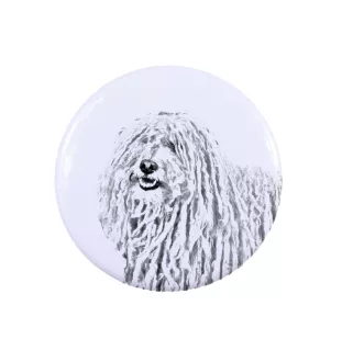 Puli, Puli Hongrois - badge avec votre chien, ajoutez votre propre photo, marque Art-Dog