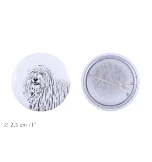 Puli przypinka z psem mała Art-Dog