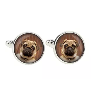 Mops, Pug zestaw spinek w pudełku ze zdjęciem Art-Dog