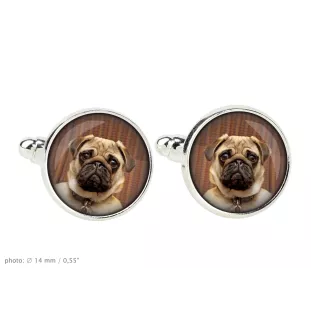 Mops, Pug zestaw spinek w pudełku ze zdjęciem Art-Dog