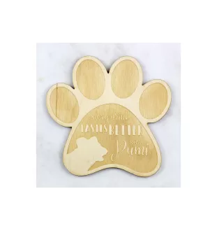 Pumi - Sous-verre mug, sous-verre gravé avec chien, cadeau pour amoureux des chiens par la marque Art-Dog