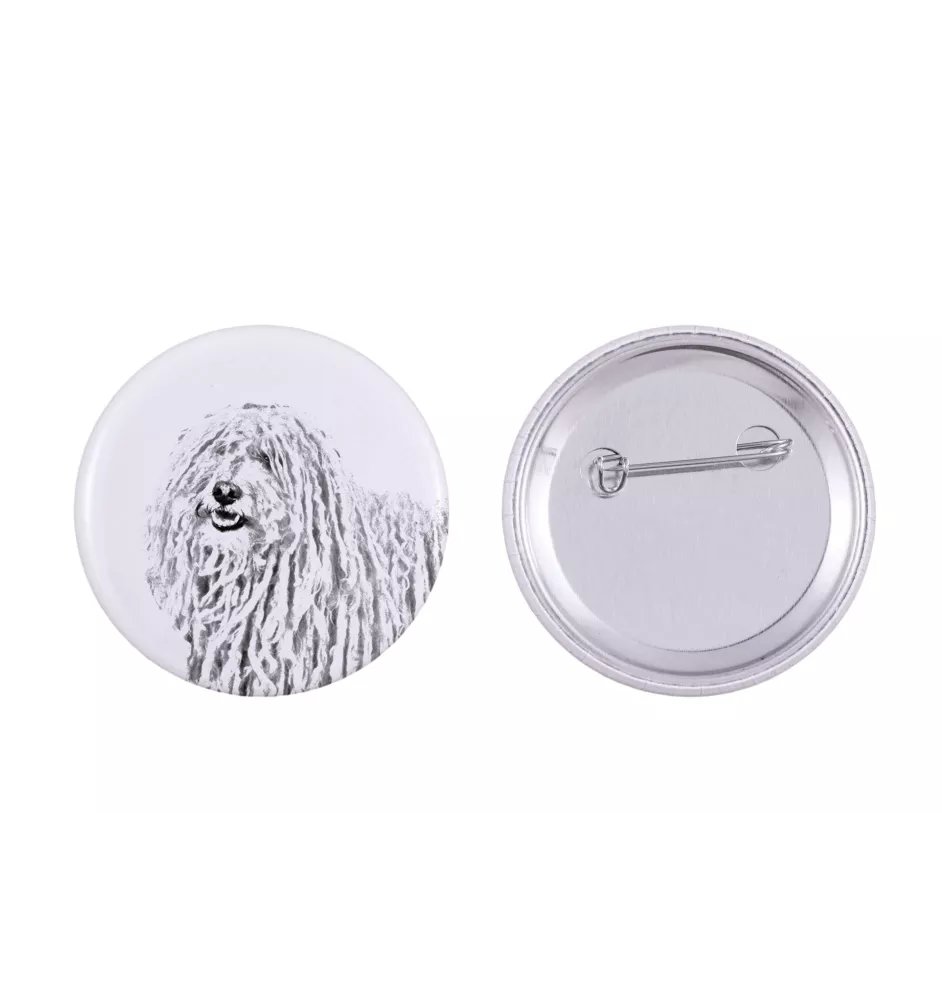 Puli, Hungarian Water Dog - pin with your dog, add your own photo, Art-Dog brand