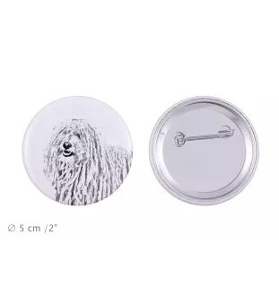 Puli - Anstecknadel mit Ihrem Hund, fügen Sie Ihr eigenes Foto hinzu, Marke Art-Dog