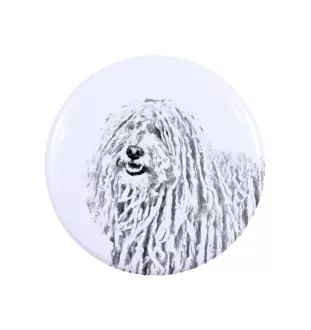Puli, Hungarian Water Dog - pin with your dog, add your own photo, Art-Dog brand