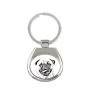 Pug - keychain with a dog, keychain with a print, personalized pendant from the Art-Dog brand