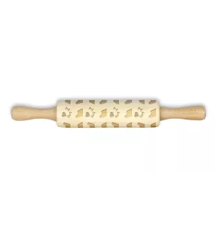 Puli, Hungarian Water Dog - small rolling pin with a dog, patterned dough roller, gadget for ceramicists from the Art-Dog brand