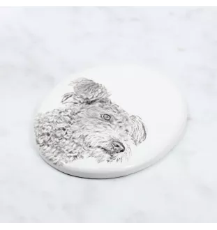 Pumi - une plaque commémorative avec une photo de chien, une plaque funéraire avec une impression, une plaque ovale personnalisée de la marque Art-Dog