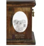 Pumi, Hungarian Pumi, Hungarian herding terrier - commemorative plaque with a photo of a dog, tombstone with a print, personalized oval plaque from the Art-Dog brand