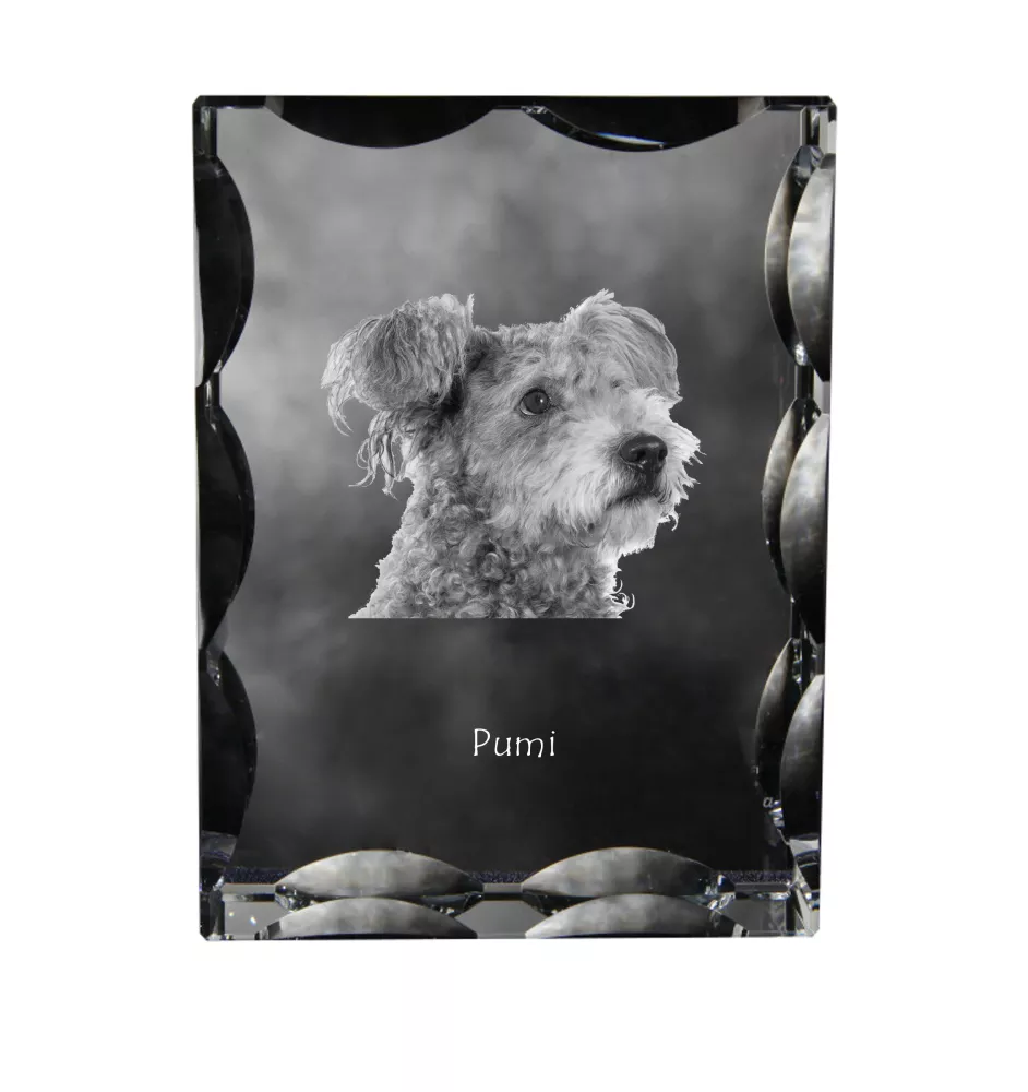 Pumi ramka kryształowa z psem Art-Dog