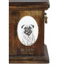 Mops, Pug, Carlin, Carlino, Doguillo - Gedenktafel mit einem Foto eines Hundes, Grabplatte mit Druck, personalisierte ovale Platte der Marke Art-Dog