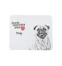 Pug - mouse pad with print, personalized dog-themed mouse pad, unique gadget for an office worker by Art-Dog brand