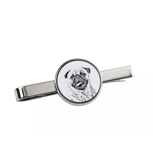 Mops, Pug, Carlin, Carlino, Doguillo - Krawattenklammer mit Hund, personalisierter Krawattenclip, einzigartiges Geschenk für Männer von der Marke Art-Dog