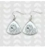 Puli, Hungarian Water Dog - dog earrings, hanging earrings with a picture, personalized jewelry with Art-Dog brand print